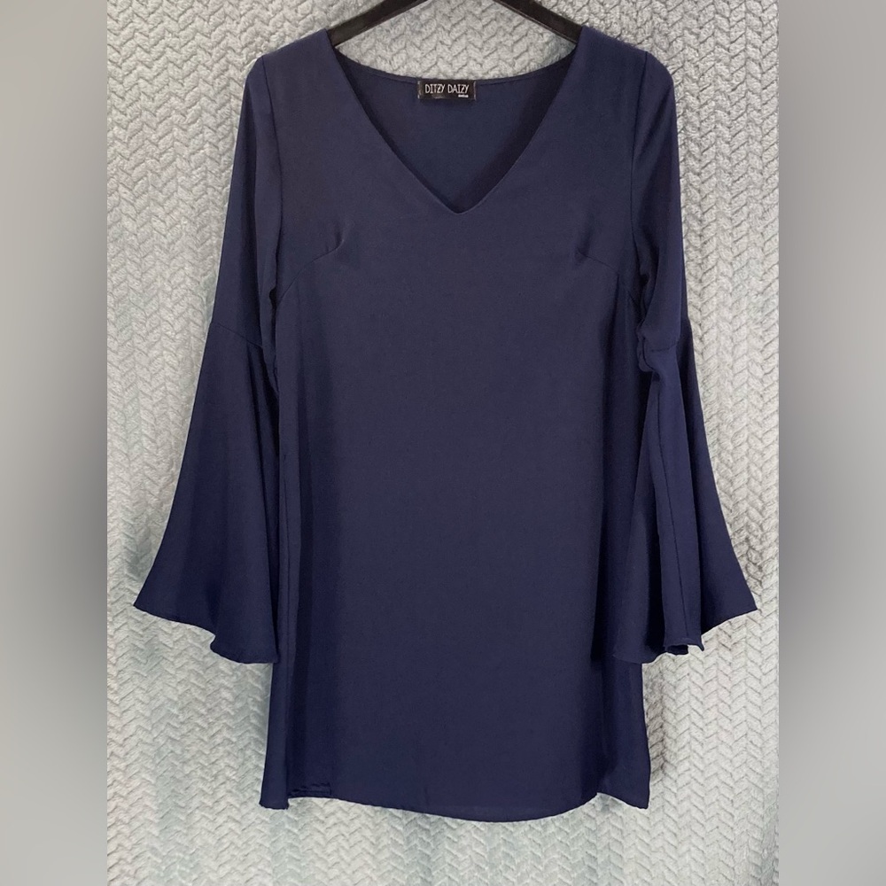 Navy Long Sleeve Dress